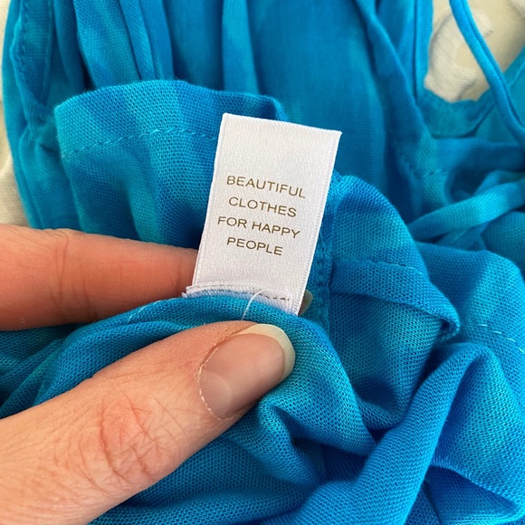 Indah Mazzy Drawstring Loose Tank Torquoise M - Picture 15 of 15